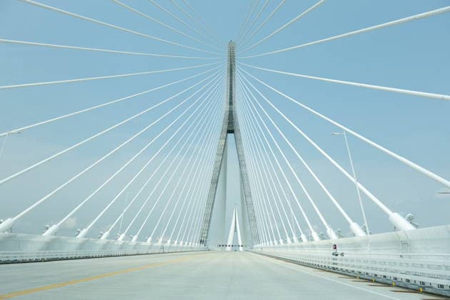 July 27, 2026, Windsor, On, CANADA: The Gordie Howe International Bridge is pictured in Windsor, Ont., on the first day open to vehicles, Monday, July 27, 2026. Windsor CANADA  - ZUMAc35_ 20260727_zaf_c35_090 Copyright: xDaxxMelmerx
