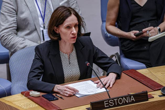 July 27, 2026, New York, New York, United States: KATRI LOHMUS, Deputy Permanent Representative of Estonia to the United Nations, speaks on behalf of the Baltic States during a United Nations Security Council meeting on Russian attacks on civilian cargo vessels and port infrastructure in UkraineÃ¢â‚¬â ¢s Black Sea maritime corridor. Lohmus condemned RussiaÃ¢â‚¬â ¢s attacks on grain-carrying civilian vessels, saying they had killed and injured international crew members, disrupted UkraineÃ¢â‚¬â ¢s maritime export corridor and increased the risk of hunger across Africa, Asia and the Middle East. New York United States  - ZUMAo116 20260727_znp_o116_017 Copyright: xBiancaxOterox