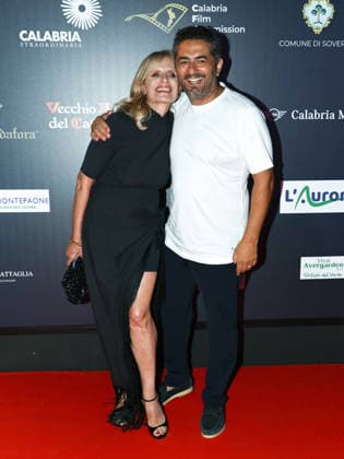 IPA87054079 - Soverato (CZ), 23rd edition of the Magna Graecia Film Festival — Third night. Pictured: Gianvito Casadonte, Isabella Ferrari  Copyright: xMarcoxProvvisionatox xMarcoxProvvisionatox 87054079