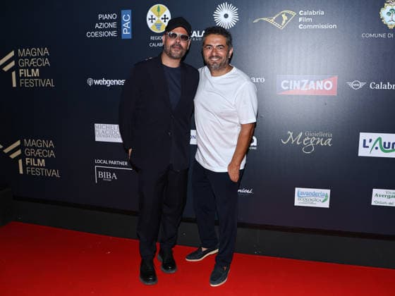 IPA87054094 - Soverato (CZ), 23rd edition of the Magna Graecia Film Festival - Third night. Pictured: Marco D Amore, Gianvito Casadonte  Copyright: xMarcoxProvvisionatox xMarcoxProvvisionatox 87054094
