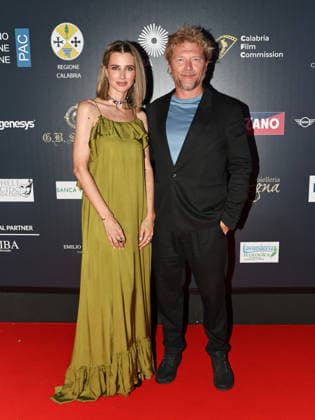 IPA87054063 - Soverato (CZ), 23rd edition of the Magna Graecia Film Festival — Third night. Pictured: Carolina Di Domenico, Marco Maccarini  Copyright: xMarcoxProvvisionatox xMarcoxProvvisionatox 87054063