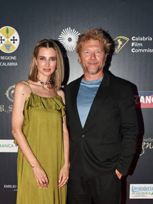 IPA87054064 - Soverato (CZ), 23rd edition of the Magna Graecia Film Festival — Third night. Pictured: Carolina Di Domenico, Marco Maccarini  Copyright: xMarcoxProvvisionatox xMarcoxProvvisionatox 87054064