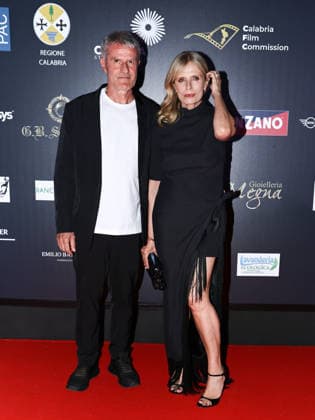 IPA87054073 - Soverato (CZ), 23rd edition of the Magna Graecia Film Festival — Third evening. Pictured: Renato De Maria, Isabella Ferrari  Copyright: xMarcoxProvvisionatox xMarcoxProvvisionatox 87054073