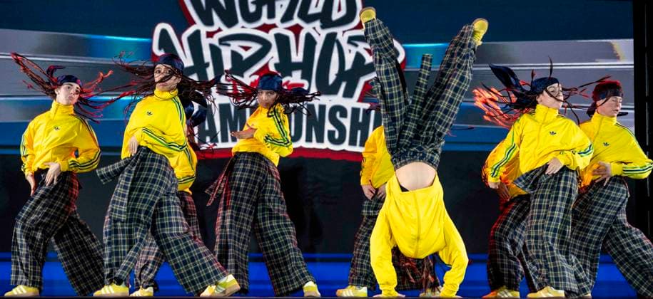 July 27,, 2026 - Phoenix, Arizona, USA - Rockitas from Spain competes in the Junior Division (age 12 and under) at Hip Hop International s 25th Annual World Hip Hop Dance Championships. Dancers from more than 55 countries are competing this year for prizes and world-wide street dance bragging rights. Phoenix USA  - ZUMAce6_ 20260727_zaf_ce6_016 Copyright: xBrianxCahnx