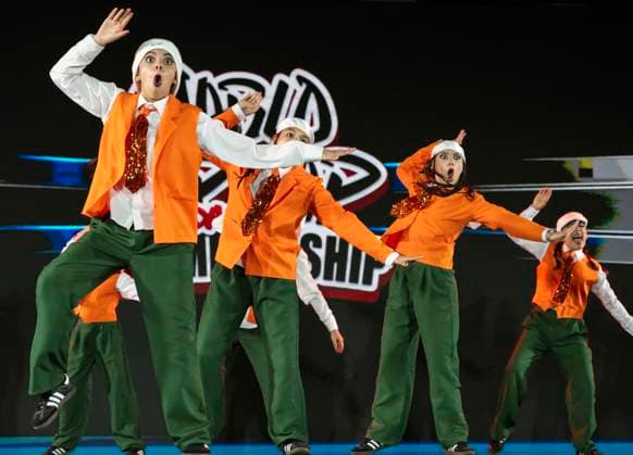 July 27,, 2026 - Phoenix, Arizona, USA - Breakfast from France competes in the Junior Division (age 12 and under) at Hip Hop International s 25th Annual World Hip Hop Dance Championships. Dancers from more than 55 countries are competing this year for prizes and world-wide street dance bragging rights. Phoenix USA  - ZUMAce6_ 20260727_zaf_ce6_017 Copyright: xBrianxCahnx