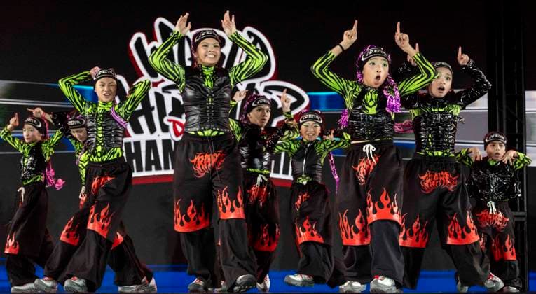 July 27,, 2026 - Phoenix, Arizona, USA - A-Kidz from the Philippines competes in the Junior Division (age 12 and under) at Hip Hop International s 25th Annual World Hip Hop Dance Championships. Dancers from more than 55 countries are competing this year for prizes and world-wide street dance bragging rights. Phoenix USA  - ZUMAce6_ 20260727_zaf_ce6_027 Copyright: xBrianxCahnx