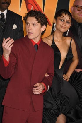 LOS ANGELES, CA - JULY 27: Tom Holland and Zendaya at the Los Angeles premiere of Columbia Pictures Spider-Man: Brand New Day At Dolby Theatre on July 27, 2026 in Los Angeles, California. Copyright: xJeffreyxMayerx