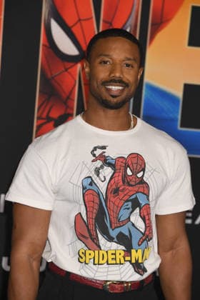 LOS ANGELES, CA - JULY 27: Michael B. Jordan at the Los Angeles premiere of Columbia Pictures Spider-Man: Brand New Day At Dolby Theatre on July 27, 2026 in Los Angeles, California. Copyright: xJeffreyxMayerx