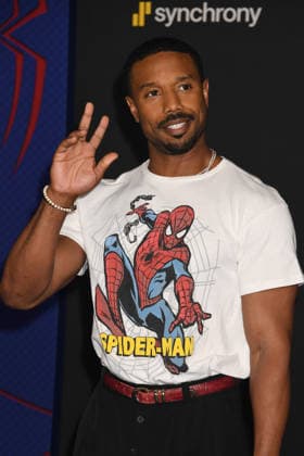 LOS ANGELES, CA - JULY 27: Michael B. Jordan at the Los Angeles premiere of Columbia Pictures Spider-Man: Brand New Day At Dolby Theatre on July 27, 2026 in Los Angeles, California. Copyright: xJeffreyxMayerx