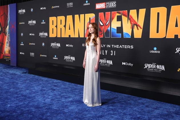 Premiere Of Spider-Man: Brand New Day HOLLYWOOD, CALIFORNIA - JULY 27: Sadie Sink at the Los Angeles Premiere Of Spider-Man: Brand New Day at Dolby Theatre on July 27, 2026 in Hollywood, California. Credit: AdMedia EDITORIAL USE ONLY  Copyright: xx AdMediax admphotosthree007783