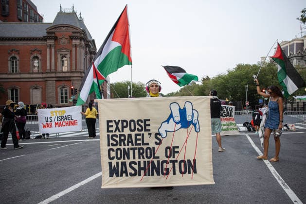 Protesters rally outside White House against Netanyahu s Washington visit WASHINGTON, D.C., UNITED STATES – JULY 27: Activists gather outside Blair House during a noisy demonstration protesting the visit of Israeli Prime Minister Benjamin Netanyahu to Washington, D.C., on July 27, 2026. Mehmet Eser Anadolu Washington United States. Editorial use only. Please get in touch for any other usage.  Copyright: x2026xAnadoluxMehmetxEserx