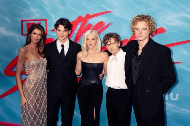 Kaia Gerber, Homer Gere, Hayes Warner, Igby Rigney, Graham Cambell at arrivals for THE SHARDS World Premiere, SVA (School for the Visual Arts) Theatre, New York, NY, July 27, 2026. Photo By: Ryan Billings Everett Collection THE SHARDS World Premiere PUBLICATIONXNOTxINxCANxCHNxFRAxITAxJPNxNORxPOLxRUSxESPxUKxUSA