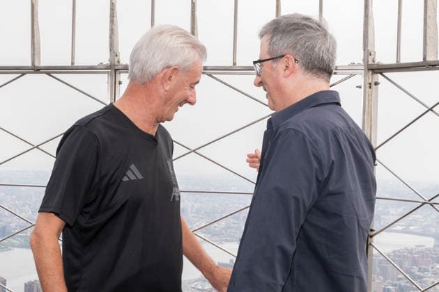 July 27, 2026, New York, New York, USA: IAN RUSH and JOHN OLIVER visit the Empire State Building in New York to celebrate Liverpool FC. 28 July 2026 New York USA  - ZUMAa265 20260727_zep_a265_009 Copyright: xEricxAcquayex