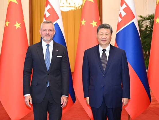(260728) -- BEIJING, July 28, 2026 -- Chinese President Xi Jinping holds talks with Slovak President Peter Pellegrini, who is on a state visit to China, at the Great Hall of the People in Beijing, capital of China, July 28, 2026. ) CHINA-BEIJING-XI JINPING-SLOVAK PRESIDENT-TALKS (CN) LixXiang 