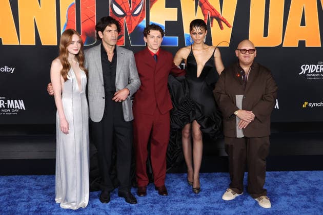 Arrivals for Spider-Man Brand New Day Los Angeles premiere at Dolby Theatre Featuring: Sadie Sink, Jon Bernthal, Tom Holland, Zendaya, Jacob Batalon Where: Los Angeles, California, United States When: 27 Jul 2026 Credit: Faye s Vision Cover Images EDITORIAL USE ONLY. NOT FOR USE BY NEWSPAPERS BASED IN THE UK. Copyright: xx coverimg55881370
