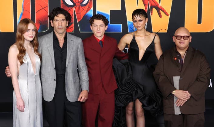 Arrivals for Spider-Man Brand New Day Los Angeles premiere at Dolby Theatre Featuring: Sadie Sink, Jon Bernthal, Tom Holland, Zendaya, Jacob Batalon Where: Los Angeles, California, United States When: 27 Jul 2026 Credit: Faye s Vision Cover Images EDITORIAL USE ONLY. NOT FOR USE BY NEWSPAPERS BASED IN THE UK. Copyright: xx coverimg55881372