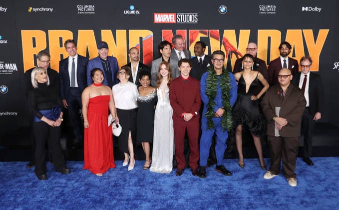 Arrivals for Spider-Man Brand New Day Los Angeles premiere at Dolby Theatre Featuring: Tom Rothman, Kevin Feige, Jacob Batalon, Tramell Tillman, Michael Mando, Sanford Panitch, Zendaya, Jon Bernthal, Sadie Sink, Tom Holland, Liza Colon-Zayas, Destin Daniel Cretton, Rachel O™Connor, Louis D Esposito, Eman Esfandi, Amy Pascal, Ravi Ahuja Where: Los Angeles, California, United States When: 27 Jul 2026 Credit: Faye s Vision Cover Images EDITORIAL USE ONLY. NOT FOR USE BY NEWSPAPERS BASED IN THE UK. Copyright: xx coverimg55881375