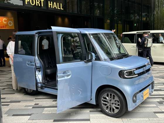 TOKYO, JAPAN - JULY 28: A BYD Racco electric mini-car is displayed during a launch event on July 28, 2026 in Tokyo, Japan. BYD takes on Japan s minicar market with its Racco electric K-Car, priced between 2.145 million and 2.497 million yen.  Copyright: xVCGx 111656807520
