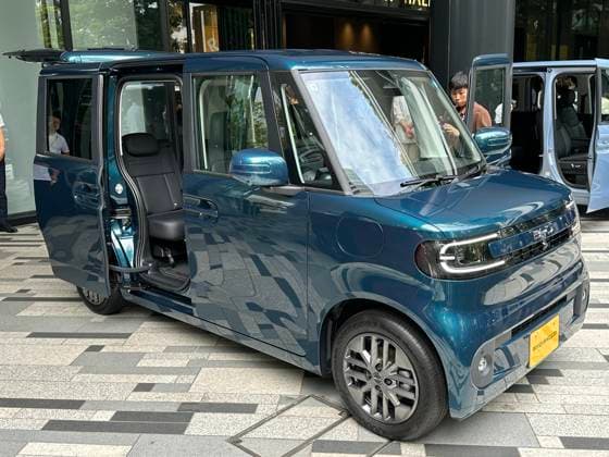 TOKYO, JAPAN - JULY 28: A BYD Racco electric mini-car is displayed during a launch event on July 28, 2026 in Tokyo, Japan. BYD takes on Japan s minicar market with its Racco electric K-Car, priced between 2.145 million and 2.497 million yen.  Copyright: xVCGx 111656807521