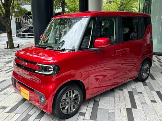TOKYO, JAPAN - JULY 28: A BYD Racco electric mini-car is displayed during a launch event on July 28, 2026 in Tokyo, Japan. BYD takes on Japan s minicar market with its Racco electric K-Car, priced between 2.145 million and 2.497 million yen.  Copyright: xVCGx 111656807525