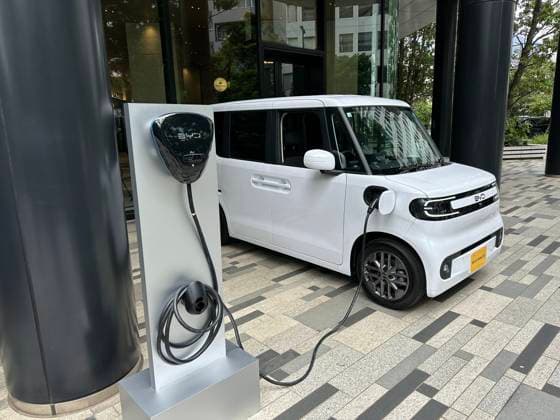 TOKYO, JAPAN - JULY 28: A BYD Racco electric mini-car is displayed during a launch event on July 28, 2026 in Tokyo, Japan. BYD takes on Japan s minicar market with its Racco electric K-Car, priced between 2.145 million and 2.497 million yen.  Copyright: xVCGx 111656807517