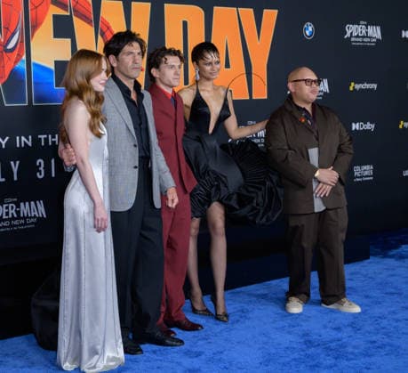 Spider-Man Brand New Day Premiere - Los Angeles, USA LOS ANGELES, USA. July 27, 2026: Sadie Sink, Jon Bernthal, Tom Holland, Zendaya & Jacob Batalon at the premiere for Spider-Man: Brand New Day at the Dolby Theatre. Los Angeles CA USA  Copyright: xPaulxSmith Featureflashx