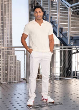 July 27, 2026, New York, New York, USA: MICHAEL EVANS BEHLING visits the Empire State Building in New York to celebrate the eighth and final season of All American on the CW. 28 July 2026 New York USA  - ZUMAa265 20260727_zep_a265_038 Copyright: xEricxAcquayex