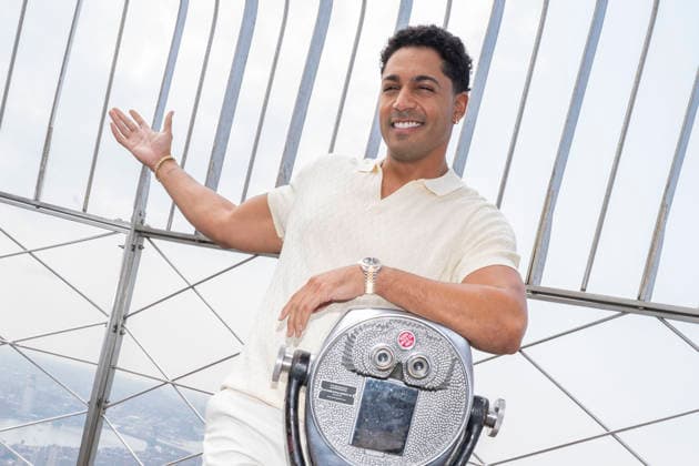 July 27, 2026, New York, New York, USA: MICHAEL EVANS BEHLING visits the Empire State Building in New York to celebrate the eighth and final season of All American on the CW. 28 July 2026 New York USA  - ZUMAa265 20260727_zep_a265_073 Copyright: xEricxAcquayex