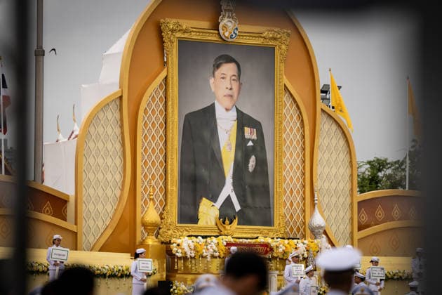 Thailand marks King Maha Vajiralongkorn s 74th birthday with ceremony in Bangkok BANGKOK, THAILAND - JULY 28: Thai officials gather beneath a large portrait of Thailand s King Maha Vajiralongkorn (Rama X) during a ceremony marking his 74th birthday at Sanam Luang in Bangkok, Thailand, on July 28, 2026. Matt Hunt Anadolu Bangkok Thailand. Editorial use only. Please get in touch for any other usage.  Copyright: x2026xAnadoluxMattxHuntx