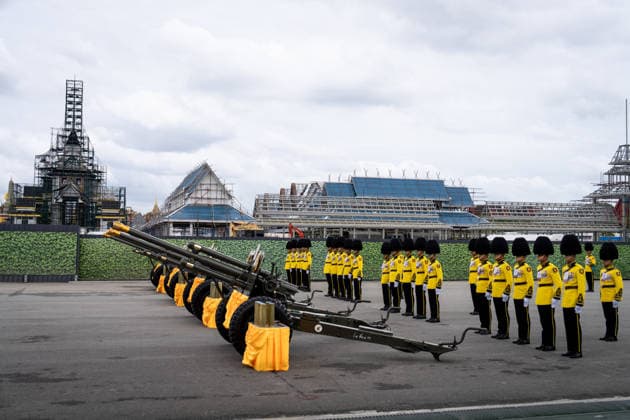 Thai King Maha Vajiralongkorn s 74th birthday BANGKOK, THAILAND - JULY 28: Members of the King s Guard Ceremonial Artillery Unit prepare to fire cannons during a ceremony honoring Thailand King Maha Vajiralongkorn (Rama X) for his 74th birthday at Sanam Luang in Bangkok, Thailand on July 28, 2026. Matt Hunt Anadolu Bangkok Thailand. Editorial use only. Please get in touch for any other usage.  Copyright: x2026xAnadoluxMattxHuntx