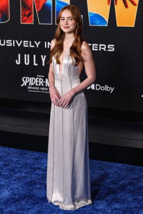 Los Angeles Premiere Of Columbia Pictures Spider-Man: Brand New Day HOLLYWOOD, LOS ANGELES, CALIFORNIA, USA - JULY 27: Sadie Sink wearing custom Prada and a Fred Leighton ring, styled by Molly Dickson arrives at the Los Angeles Premiere Of Columbia Pictures Spider-Man: Brand New Day held at the Dolby Theatre at Ovation Hollywood on July 27, 2026 in Hollywood, Los Angeles, California, United States. Hollywood Dolby Theatre at Ovation Hollywood California United States Copyright: xXavierxCollin ImagexPressxAgencyx