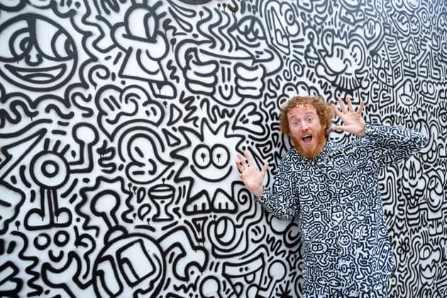 July 28, 2026, London, London, UK: LONDON, UK. A giant mural in St JamesÃ¢â‚¬â ¢s Market. Art of London launches Mr DoodleÃ¢â‚¬â ¢s Doodle Discovery, a free art trail featuring a live doodling workshop and five specially commissioned sculptures across LondonÃ¢â‚¬â ¢s West End by internationally acclaimed artist Sam Cox, known professionally as Mr Doodle (pictured). The public art experience is on display until 30 August 2026. London UK  - ZUMAl94_ 20260728_zaf_l94_014 Copyright: xStephenxChungx