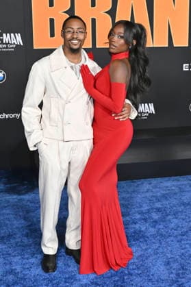 Serena Page mit Begleitung bei der Premiere des Kinofilms Spider-Man: Brand New Day im Dolby Theatre. Los Angeles, 27.07.2026 *** Serena Page with her companion at the premiere of the movie *Spider-Man: Brand New Day* at the Dolby Theatre in Los Angeles, July 27, 2026 Foto:xD.xStarbuckx xFuturexImagex spider_man_6787