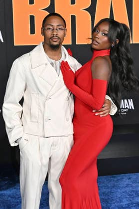 Serena Page mit Begleitung bei der Premiere des Kinofilms Spider-Man: Brand New Day im Dolby Theatre. Los Angeles, 27.07.2026 *** Serena Page with her companion at the premiere of the movie *Spider-Man: Brand New Day* at the Dolby Theatre in Los Angeles, July 27, 2026 Foto:xD.xStarbuckx xFuturexImagex spider_man_6788