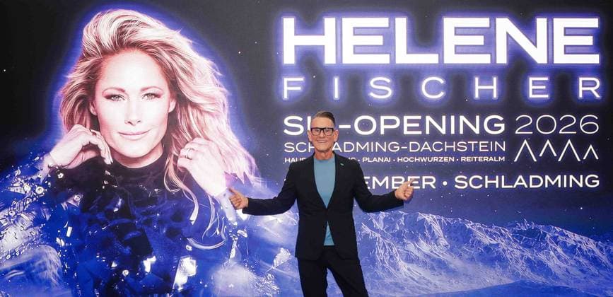 28.07.2026, Schladming, AUT, Unterwegs in Steiermark, Pressekonferenz, PK, SkiOpening 2026, Bekanntgabe LiveAct, Helene Fischer, im Bild Veranstalter, Klaus Leutgeb, Leutgebentertainment, *** July 28, 2026, Schladming, Austria, On the Road in Styria, Press Conference, SkiOpening 2026, Live Act Announcement, Helene Fischer, Pictured: Event Organizer Klaus Leutgeb, Leutgeb Entertainment,