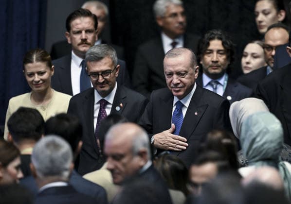 Turkish President Recep Tayyip Erdogan ANKARA, TURKIYE - JULY 28: Turkish President Recep Tayyip Erdogan attends the 2nd Communications Council at ATO Congresium in Ankara, Turkiye on July 28, 2026. Utku Ucrak Anadolu Ankara Turkey. Editorial use only. Please get in touch for any other usage.  Copyright: x2026xAnadoluxUtkuxUcrakx