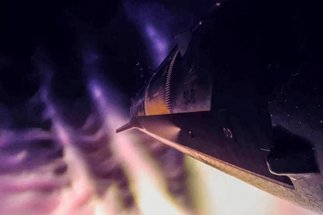 SpaceX s next-generation Starship successfully launched atop the new Super Heavy V3 booster, from Starbase in Boca Chica, Texas, Friday, July 24, 2026.  WAX2026072803 SPACEX