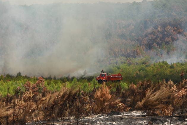French wildfires burn more than 116,000 hectares this season, minister says LEGE-CAP-FERRET, FRANCE - JULY 28: Smoke rises over a forest as a wildfire spreads in Lege-Cap-Ferret, France on July 28, 2026. A fleet of 67 aircraft, including 12 Canadair water bombers, eight Dash planes, and 16 leased helicopters and aircraft, was deployed to assist firefighting operations in extinguishing the blaze. Mohamad Salaheldin Abdelghani Alsayed Anadolu Lege-cap-ferret France. Editorial use only. Please get in touch for any other usage.  Copyright: x2026xAnadoluxMohamadxSalaheldinxAbdelghanixAlsayedx