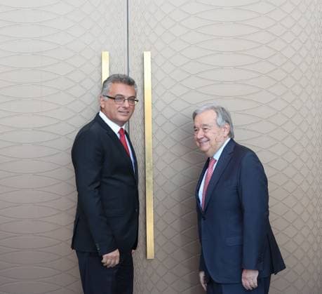 Antonio Guterres - Tufan Erhurman meeting in Lefkosia LEFKOSIA, TRNC - JULY 28: Turkish Republic of Northern Cyprus (TRNC) President Tufan Erhurman receives Secretary-General of the United Nations Antonio Guterres and his accompanying delegation in Lefkosia, Turkish Republic of Northern Cyprus on July 28, 2026. Ali Ruhluel Anadolu Lefkosia Turkish Republic of Northern Cyprus. Editorial use only. Please get in touch for any other usage.  Copyright: x2026xAnadoluxAlixRuhluelx