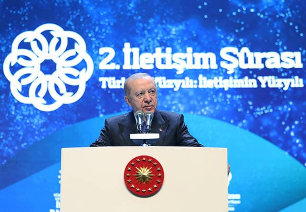 Turkish President Erdogan attends communications council meeting in Ankara Turkish President Recep Tayyip Erdogan attends the Second Communications Council meeting, organized by the Turkish Presidency s Directorate of Communications, at the Congresium Convention and Exhibition Centre in Ankara, Türkiye, on July 28, 2026. Photo by Turkish presidency apaimages Istanbul Istanbul Turkey 280726_Turkey_TPO_00(18) Copyright: xapaimagesxTurkishxpresidencyx xapaimagesx