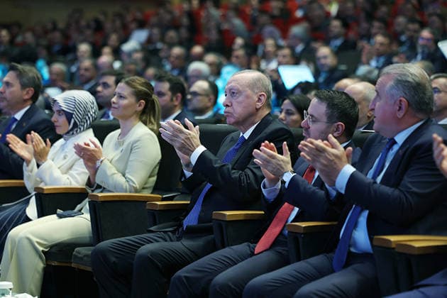 Turkish President Erdogan attends communications council meeting in Ankara Turkish President Recep Tayyip Erdogan attends the Second Communications Council meeting, organized by the Turkish Presidency s Directorate of Communications, at the Congresium Convention and Exhibition Centre in Ankara, Türkiye, on July 28, 2026. Photo by Turkish presidency apaimages Istanbul Istanbul Turkey 280726_Turkey_TPO_00(15) Copyright: xapaimagesxTurkishxpresidencyx xapaimagesx