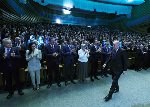 Turkish President Erdogan attends communications council meeting in Ankara Turkish President Recep Tayyip Erdogan attends the Second Communications Council meeting, organized by the Turkish Presidency s Directorate of Communications, at the Congresium Convention and Exhibition Centre in Ankara, Türkiye, on July 28, 2026. Photo by Turkish presidency apaimages Istanbul Istanbul Turkey 280726_Turkey_TPO_00(6) Copyright: xapaimagesxTurkishxpresidencyx xapaimagesx
