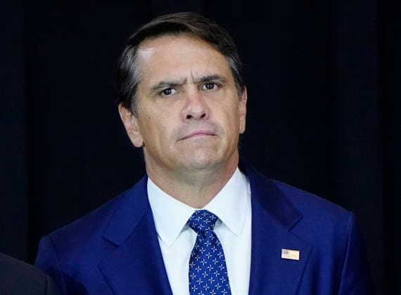 Acting Attorney General Todd Blanche attends a private ceremony to honor the late Sen. Lindsey Graham, R-SC, in the Rotunda of the U.S. Capitol in Washington, DC on Tuesday, July 28, 2026. Graham, who served in Congress for 31 years, died on July 11 at the age of 71.  WAP20260728902 BONNIExCASH