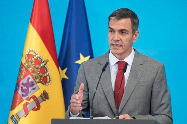 July 28, 2026, Madrid, Madrid, Spain: Prime Minister Pedro Sanchez during the press conference, reviewed the political year before the summer recess and presented the periodic accountability report Cumplindo at the Moncloa Complex, on 28 July, 2016 in Madrid, Spain Madrid Spain  - ZUMAs197 20260728_aaa_s197_029 Copyright: xAtilanoxGarciax