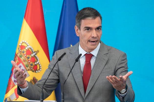 July 28, 2026, Madrid, Madrid, Spain: Prime Minister Pedro Sanchez during the press conference, reviewed the political year before the summer recess and presented the periodic accountability report Cumplindo at the Moncloa Complex, on 28 July, 2016 in Madrid, Spain Madrid Spain - ZUMAs197 20260728_aaa_s197_032 Copyright: xAtilanoxGarciax