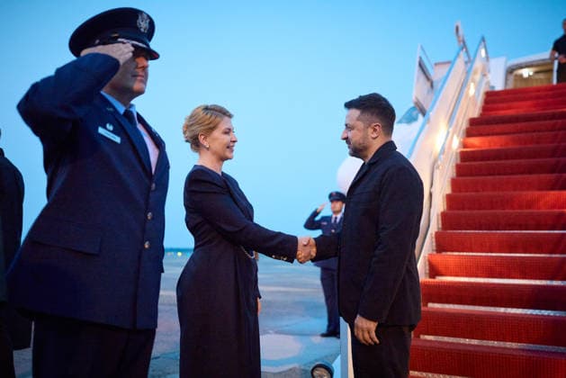 Zelenskyy arrives in US to meet with Trump WASHINGTON, D.C - JULY 28: (----EDITORIAL USE ONLY - MANDATORY CREDIT - ZELENSKYY SOCIAL MEDIA ACCOUNT HANDOUT - NO MARKETING NO ADVERTISING CAMPAIGNS - DISTRIBUTED AS A SERVICE TO CLIENTS----) Ukrainian President Volodymyr Zelenskyy arrives in the US ahead of talks with President Donald Trump in Washington, D.C, United States on July 28, 2026. Zelenskyy Social Media Account Anadolu Washington United States. Editorial use only. Please get in touch for any other usage.  Copyright: x2026xAnadoluxZelenskyyxSocialxMediaxAccountx