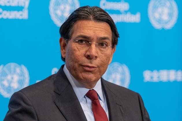 July 28, 2026, New York, New York, USA: Ambassador Danny Danon of Israel speaks to the press ahead of Security Council meeting on The situation in the Middle East, including the Palestinian question: Quarterly Open Debate at UN Headquarters in New York, NY on July 28, 2026. New York USA - ZUMAr339 20260728_znp_r339_004 Copyright: xLevxRadinx
