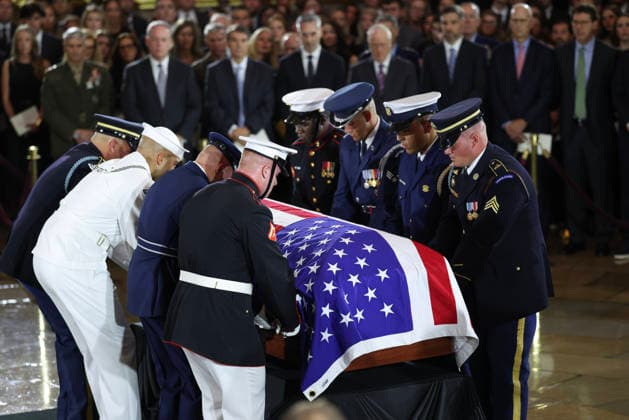 Lindsey Graham Memorial Service in the US Capitol WASHINGTON, DC - JULY 28: South Carolina State Guard caisson detachment carry the casket during a memorial tribute for the late U.S. Sen. Lindsey Graham (R-SC) in the Rotunda of the U.S. Capitol on July 28, 2026 in Washington, DC. Graham, who was elected to the Senate in 2002, died suddenly on July 11th from an aortic dissection. He was 71 years old. Credit: Win McNamee Pool via CNP Washington District of Columbia United States of America EDITORIAL USE ONLY Copyright: xx GYI2288008424-6471769 WinxMcNameex-xPoolxviaxCNPx cnpphotos338135