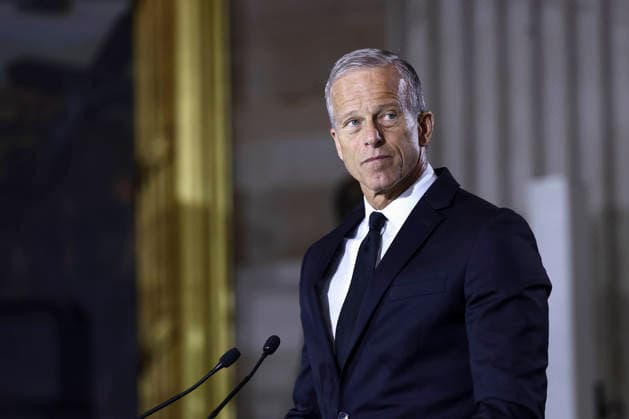 July 28, 2026, Washington, District Of Columbia, USA: United States Senate Majority Leader John Thune (Republican of South Dakota) delivers remarks during the congressional tribute for the late South Carolina Senator Lindsey Graham in the rotunda of the US Capitol in Washington, DC, USA, 28 July 2026. Graham died unexpectedly on 11 July at the age of 71 from a tear in his aorta Washington USA - ZUMAs152 20260728_faa_s152_106 Copyright: xJimxLoScalzox-xPoolxviaxCNPx