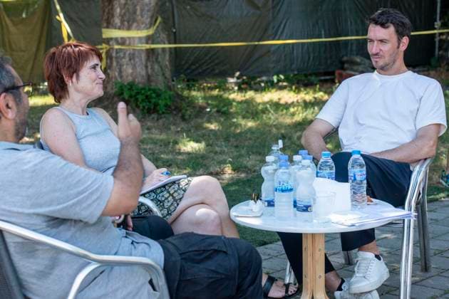 Neureuther für ARD-Doku bei Rhenania Hamborn. 28.07.2026 Duisburg ** NUR FÜR REDAKTIONELLE ZWECKE ** EDITORIAL USE ONLY **<p>BR-Team dreht für ARD-Doku bei Rhenania: Wie kinderfreundlich ist Deutschland? 28.07.2026 Duisburg Deutschland NRW Duisburg Copyright: DanielxAttia *** Neureuther Films ARD Documentary at Rhenania Hamborn, July 28, 2026, Duisburg ** FOR EDITORIAL USE ONLY ** EDITORIAL USE ONLY ** p BR team films for ARD documentary at Rhenania: How Child-Friendly Is Germany? July 28, 2026, Duisburg, Germany, North Rhine-Westphalia, Duisburg Copyright DanielxAttia Copyright: DanielxAttia doc86wzmpc0kn9k11z7o22 ,EDITORIAL USE ONLY